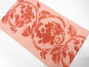 未使用品　葡萄唐草模様織り出し　名古屋帯